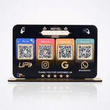 Smart NFC 4 QR Standee-Theme Based-Black