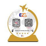Customised Smart NFC 2 QR Standee | UV Printed | Tour and Travels | Globe Edition