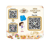 Smart NFC 3 QR Standee | UV Printed | Kids Addiction