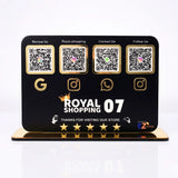Smart NFC 4 QR Standee | UV Printed | Standard